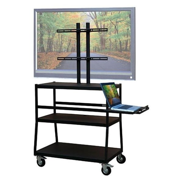 Vti Manufacturing VTI Manufacturing FPCAB4418E 47 in. Wide body cabinet cart;FP TV w pull out shelf FPCAB4418E